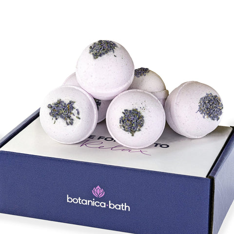 Hemp Bath Bombs for Women & Men - Organic Hemp Bath Bomb (Large 5.0 oz) with 150mg Hemp Oil Each. Hemp Oil & Lavender Essential Oil for Relaxing Spa Baths at Home. Pack of 6