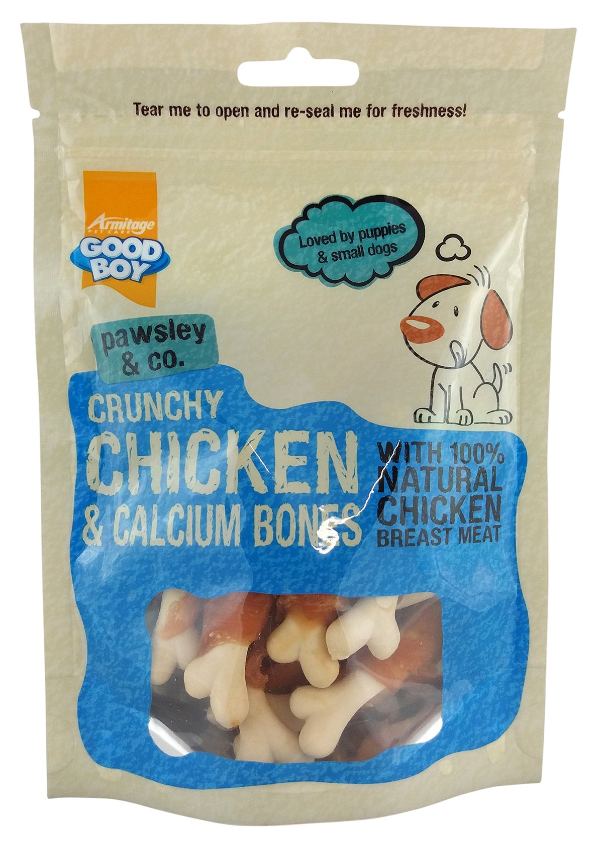 Good Boy Crunchy Chicken & Calcium Bones - 100g (12 Packs)