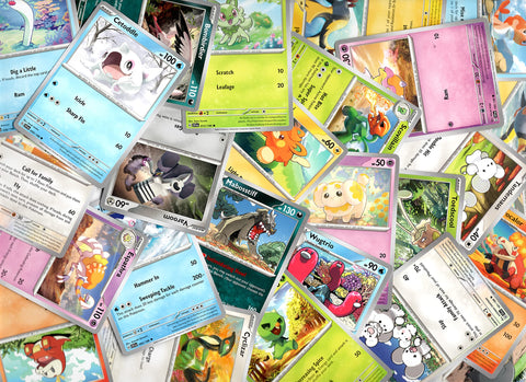 25 Pokemon Card lot - Scarlet & Violet - Gen 9 Only - No Duplicates - i.e Tandemaus - Lechonk - Bombirdier - Wiglett