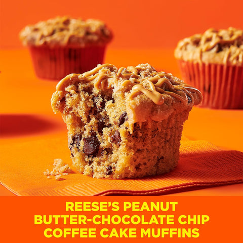 Betty Crocker REESE'S Peanut Butter Coffee Cake Mix with Brown Sugar Streusel Topping, 14.2 oz