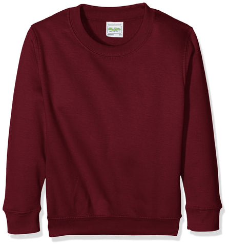 AWDis Boys Kids Sweatshirt , Red (Burgundy), Small