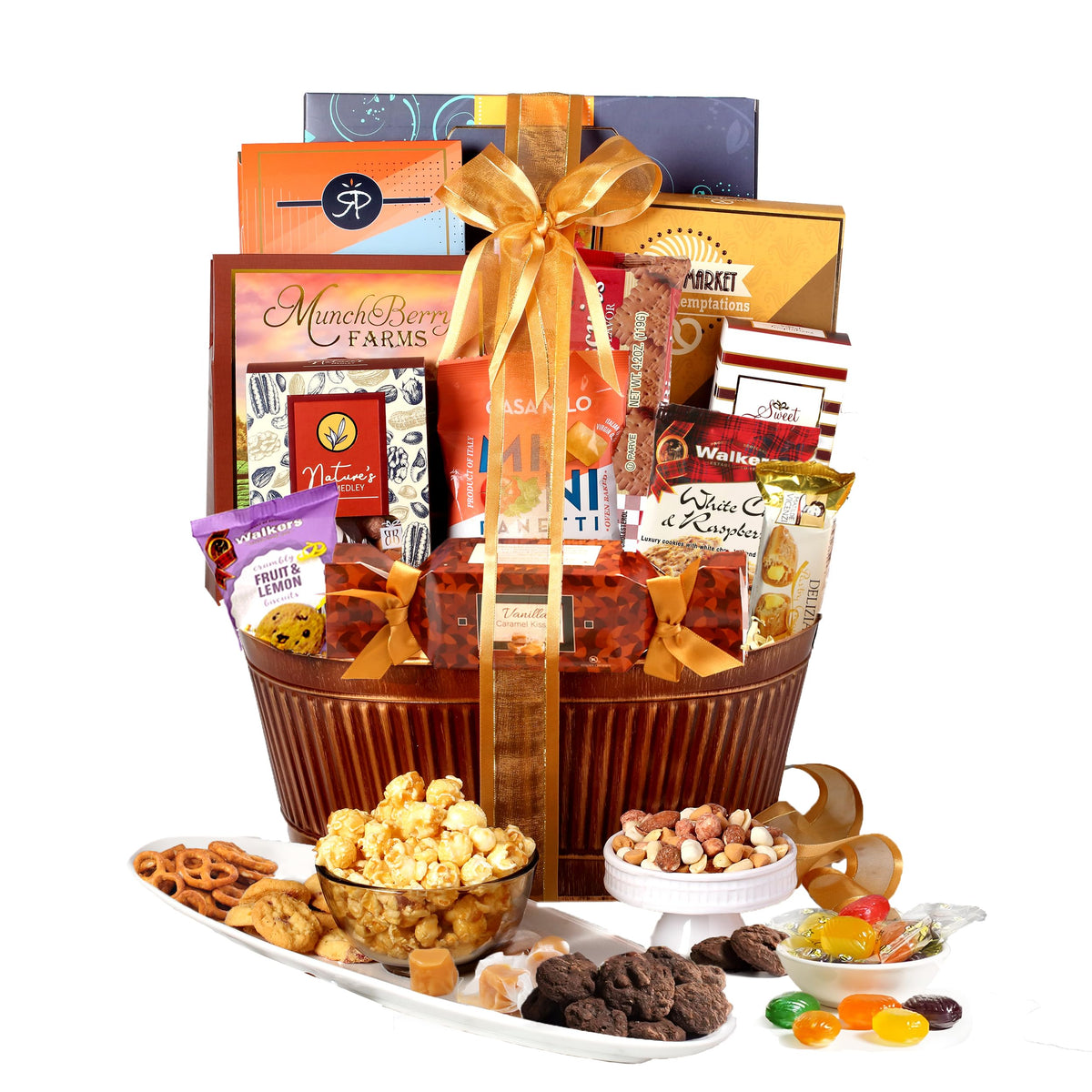 Broadway Basketeers Chocolate Food Gift Basket Snack Gifts for Women, Men, Families, College, Appreciation, Thank You, Valentines Day, Corporate, Get Well Soon, Care Package