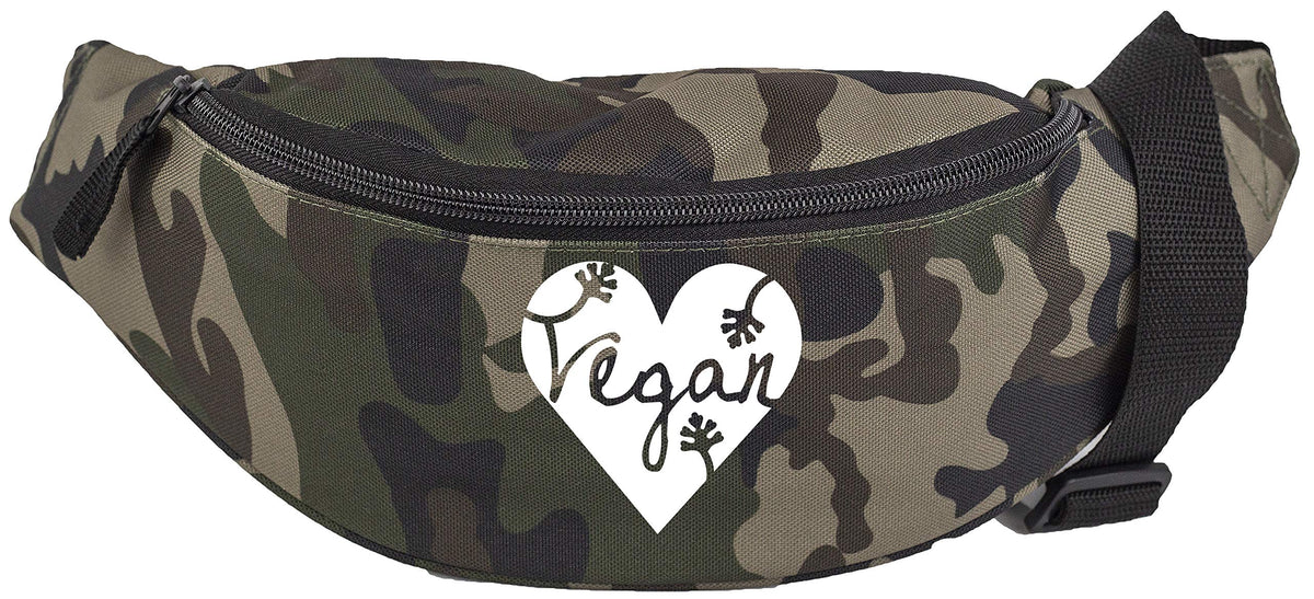 Hippowarehouse Vegan Design Waist Pack Bum Bag Festival Accessory 38x14x8cm 2.5 litres