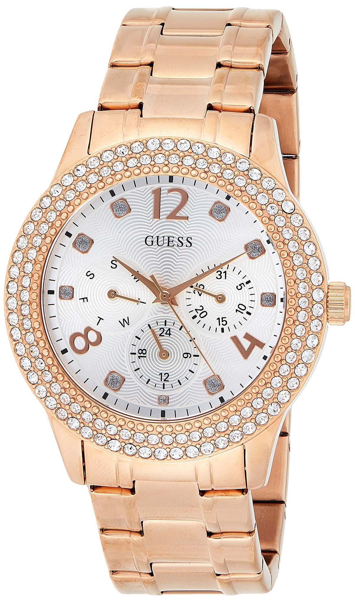 Guess Womens Analogue Quartz Watch with Stainless Steel Strap W1097L3