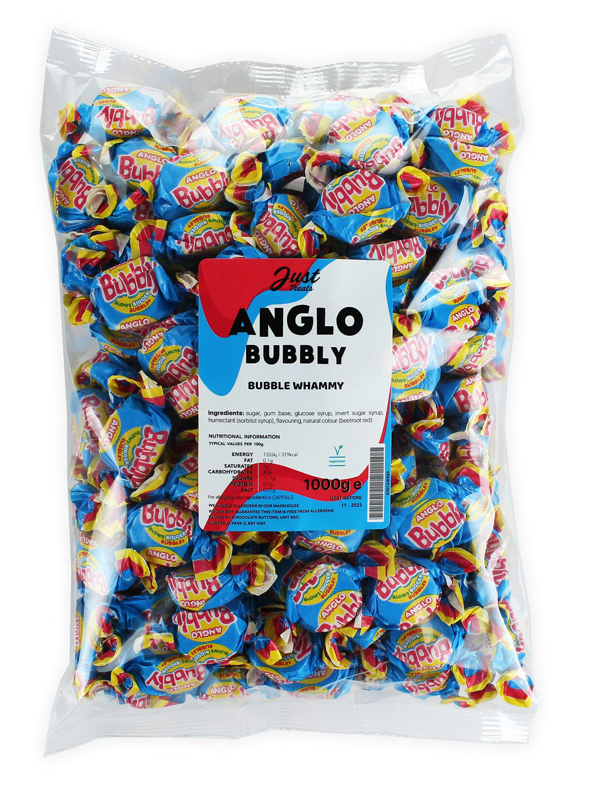 Just Treats Anglo Bubbly (1 Kilo Party Bag)