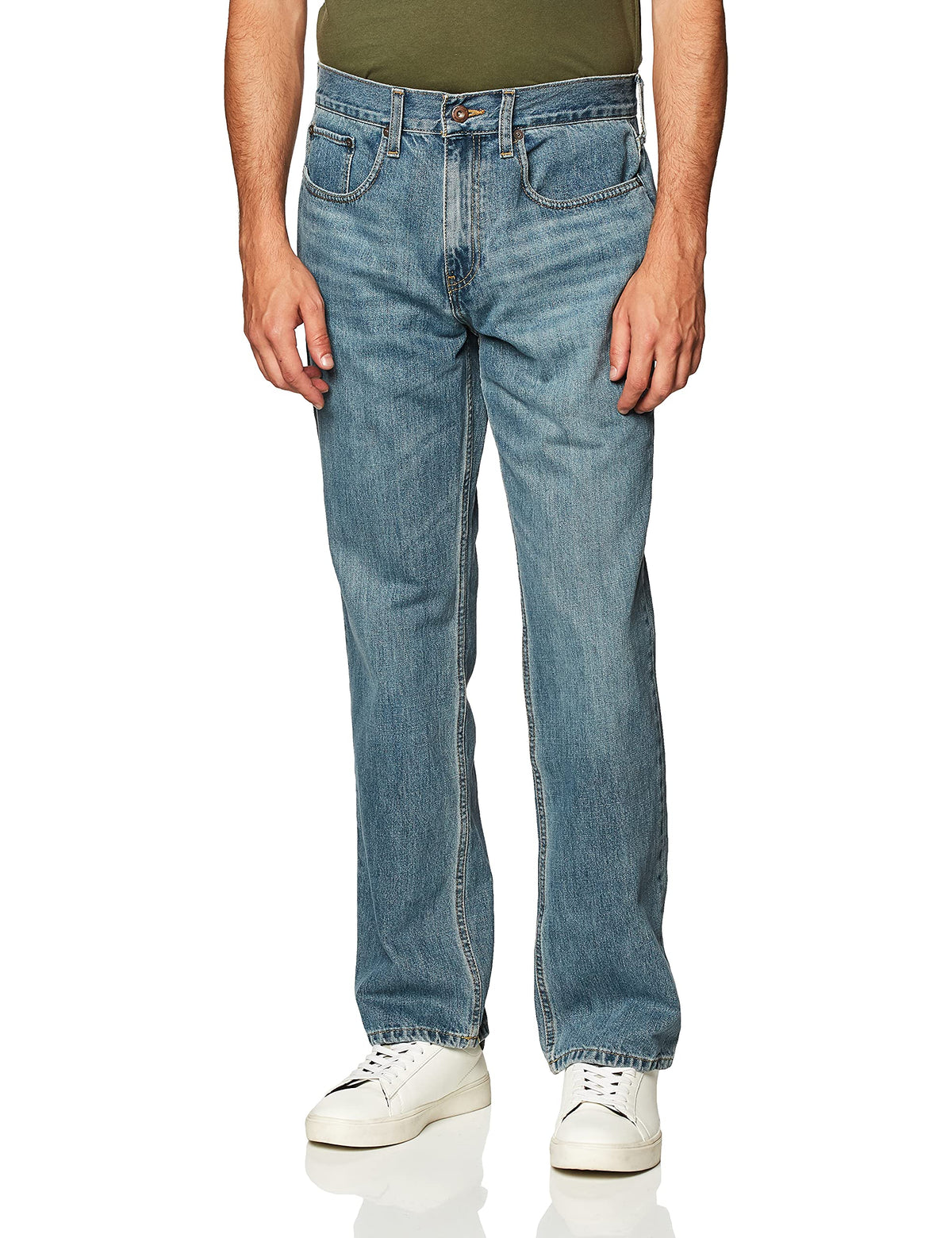 Nautica Men's Straight Fit Jeans, Rocky Point Blue, 38W x 32L