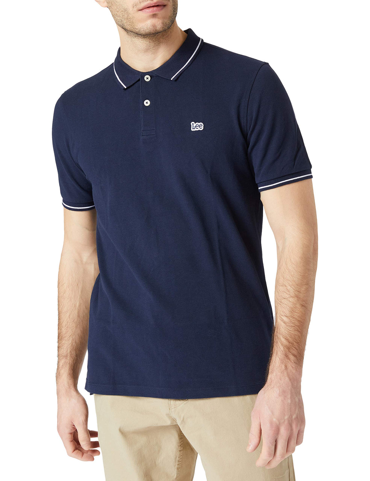 Lee Men's PIQUE POLO T - Shirt, Navy blue,XX-Large
