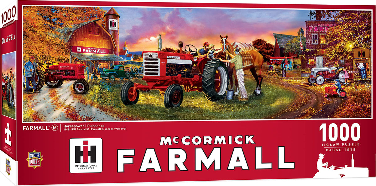MasterPieces 1000 Piece Jigsaw Puzzle for Adults, Family, Or Kids - Farmall Panoramic - 13"x39"
