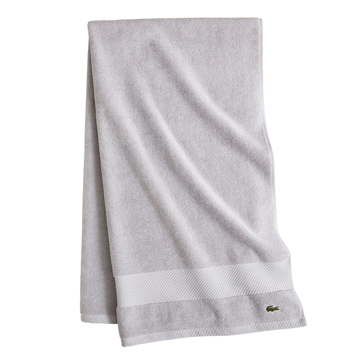 Lacoste Heritage Supima Cotton Bath Towel, Microchip, 30" x 54"