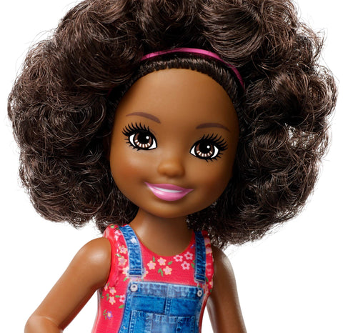 Barbie Sweet GCK63 Orchard Farm Chelsea Doll, Curly Brunette, with Chick