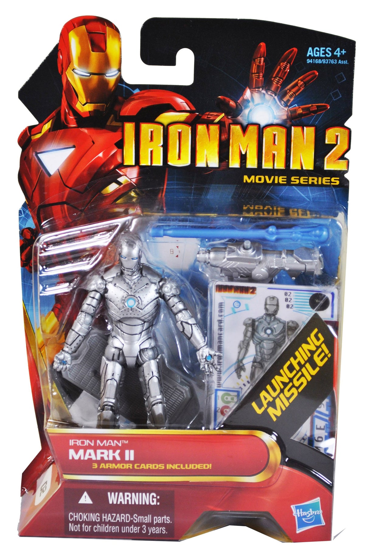Marvel Iron Man 2 Action Figure #02 Mark II Iron Man 3.75 Inch