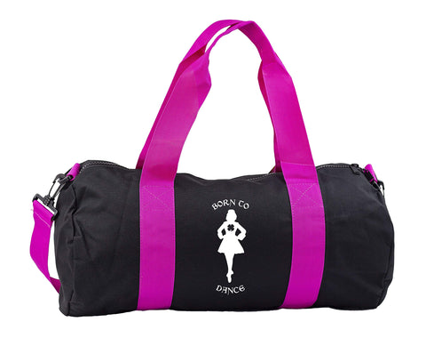 Hippowarehouse Born to Irish Dance Gymwear Gym Duffle Cylinder Uniform Kit Bag 50 x 25 x 25cm 20 litres