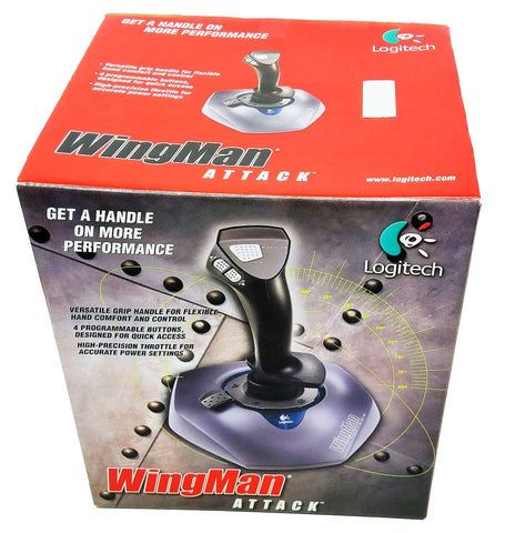 Logitech Wingman Attack Joystick Controller Model# Mn:jy811 Part # Pn 863166000 (Parellel Port Version for Older Laptops or Desktops)( Has 15pins for Parellel Connection)(for Collectors and
