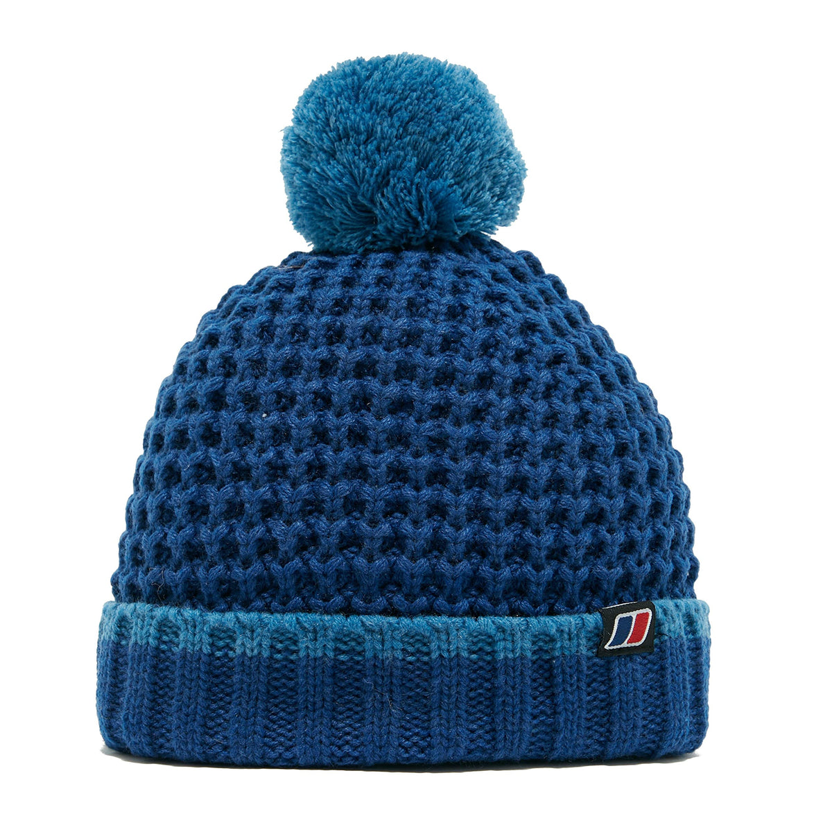 Berghaus Kids Striped Bobble Beanie Hat, Blue, One Size