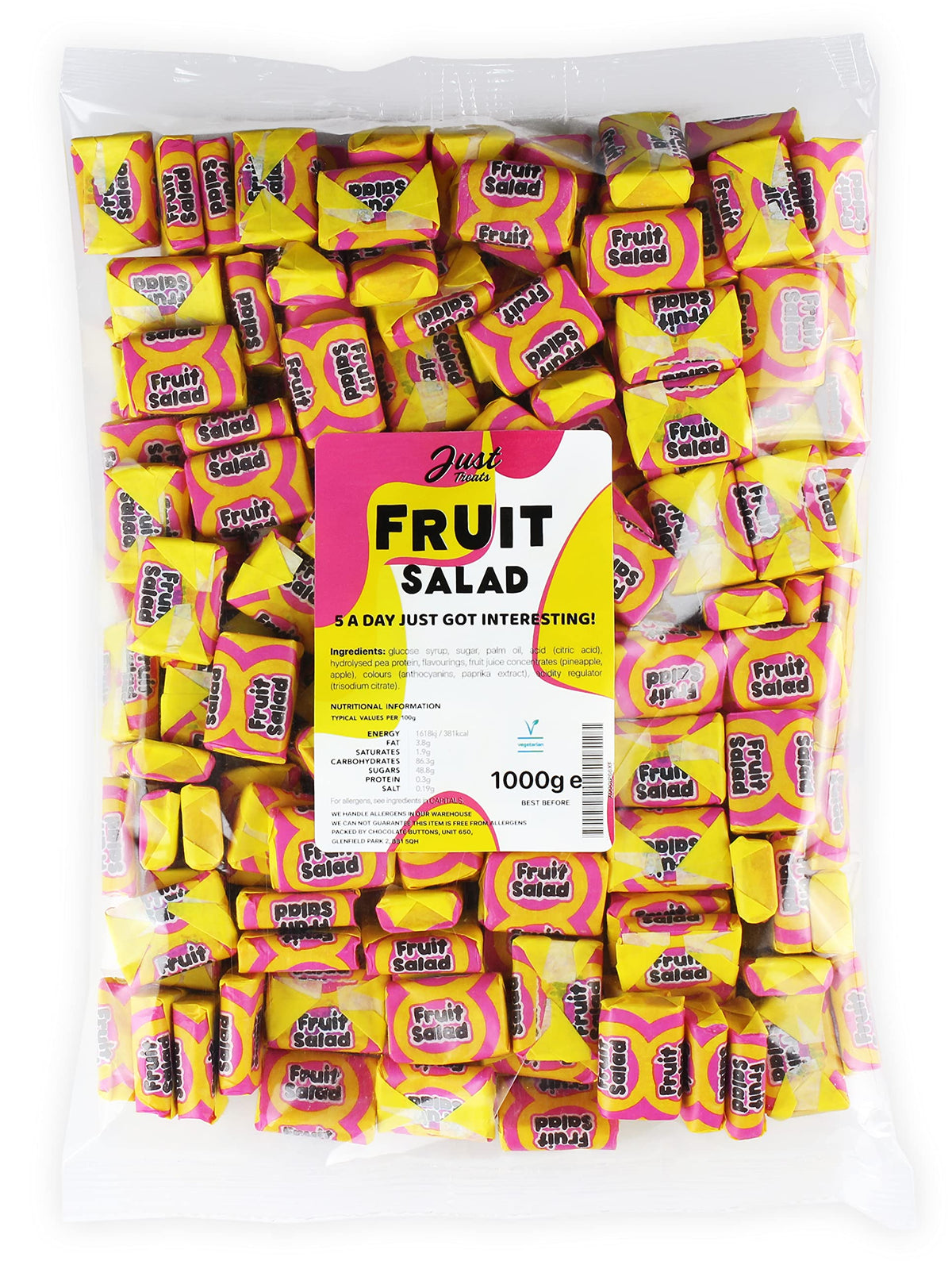 Just Treats Fruit Salad Chews (1 Kilo Party Bag)ÃƒÆ’Ã†â€™Ãƒâ€ Ã¢â‚¬â„¢ÃƒÆ’Ã¢â‚¬Å¡Ãƒâ€šÃ‚Â¢ÃƒÆ’Ã†â€™Ãƒâ€šÃ‚Â¢ÃƒÆ’Ã‚Â¢ÃƒÂ¢Ã¢â‚¬Å¡Ã‚Â¬Ãƒâ€¦Ã‚Â¡ÃƒÆ’Ã¢â‚¬Å¡Ãƒâ€šÃ‚Â¬ÃƒÆ’Ã†â€™ÃƒÂ¢Ã¢â€šÂ¬Ã…Â¡ÃƒÆ’Ã¢â‚¬Å¡Ãƒâ€šÃ‚Â¦
