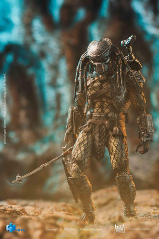 Hiya Toys Alien vs. Predator: Temple Guard Predator 1:18 Scale Action Figure, Multicolor