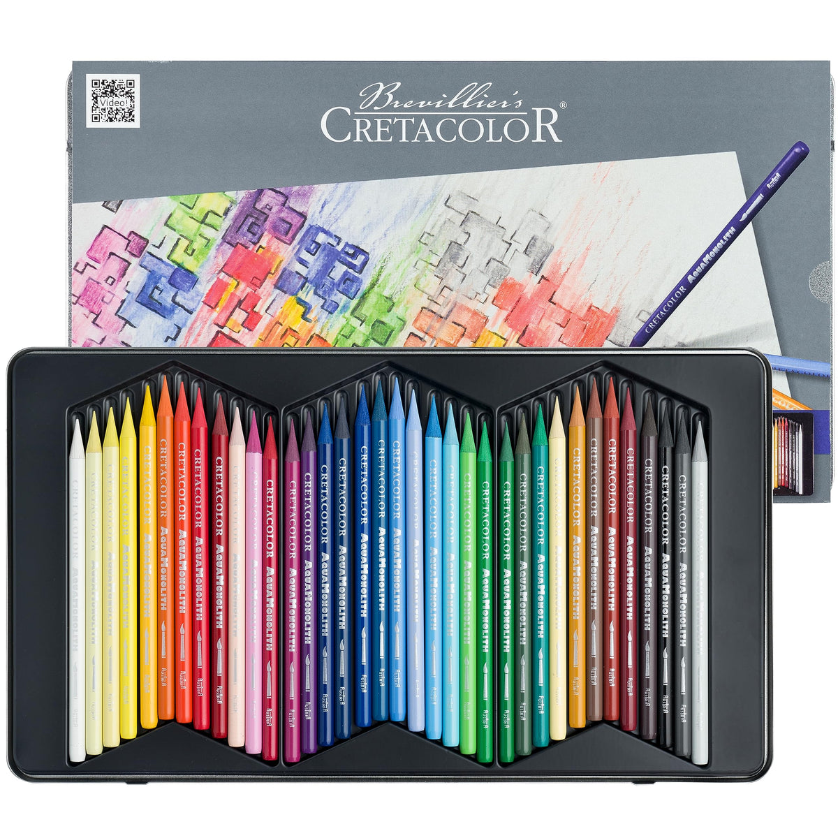 Cretacolor 250 Aqua Monolith Refill Pack of 36, Metal, 36 stÃ¼ck (1er Pack)