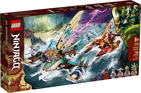 LEGO NINJAGO Catamaran Sea Battle 71748 Building Kit; Ninja Playset Featuring Catamaran Toys and NINJAGO Kai, Jay and Zane; Best Gift for Kids Who Love Creative Play, New 2021 (780 Pieces)