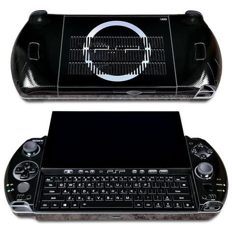 GPD Win 4 matte skin, PSP 3000 Black edition, Full wrapping matte vinyl skin for GPD Win 4 (Designed by POP SKIN) Compatible with both USB A version and Oculink version.