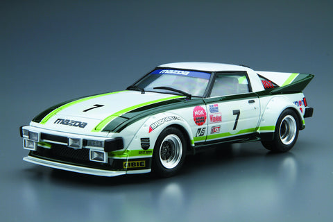 Aoshima 1/24 Model Car No.22 Mazda SA22C RX-7 Daytona '79 Model Kit(Japan Import)