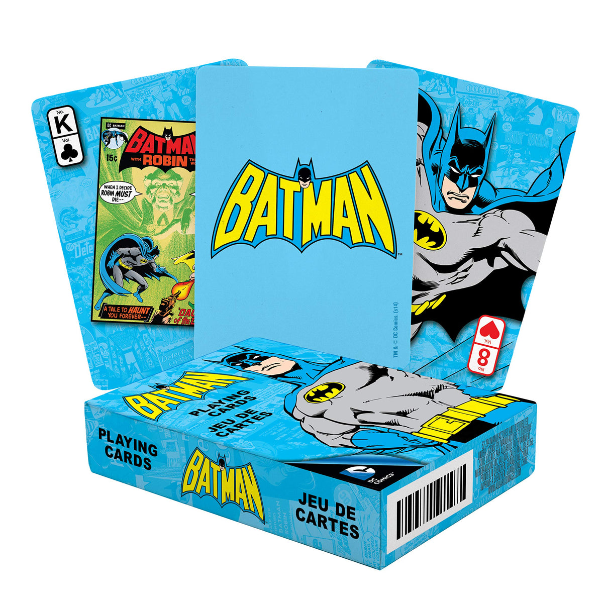 AQUARIUS DC Batman Playing Cards - Batman Themed Deck of Cards for Your Favorite Card Games - Officially Licensed DC Comics Merchandise & Collectibles