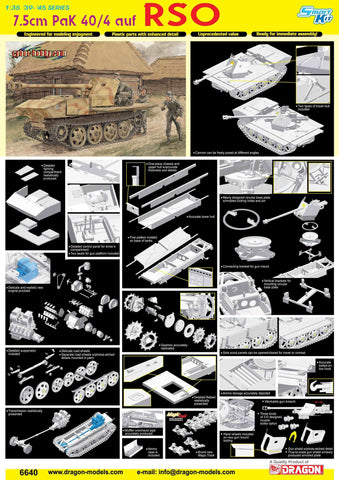 1/35 75cm PaK 40/4 auf RSO ~ Smart Kit