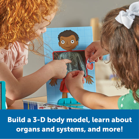 Learning Resources Skill Builders! Human Body Activity Set,17 Pieces, Ages 4+, Preschool Learning Activities, Preschool Science, Preschool Activity Book,Human Body Parts for Kids