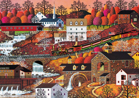 Buffalo Games - Charles Wysocki - Waterfall Valley - 300 Large Piece Jigsaw Puzzle