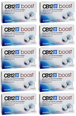 CB12 Boost Sugar Free Gum - Strong Mint (10)