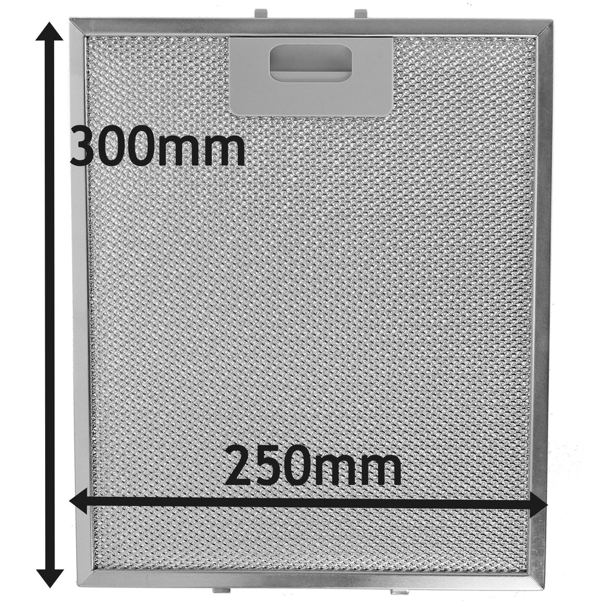 SPARES2GO Metal Mesh Filter for Rangemaster Cooker Hood/Extractor Fan Vent (Silver, 300 x 250 mm)