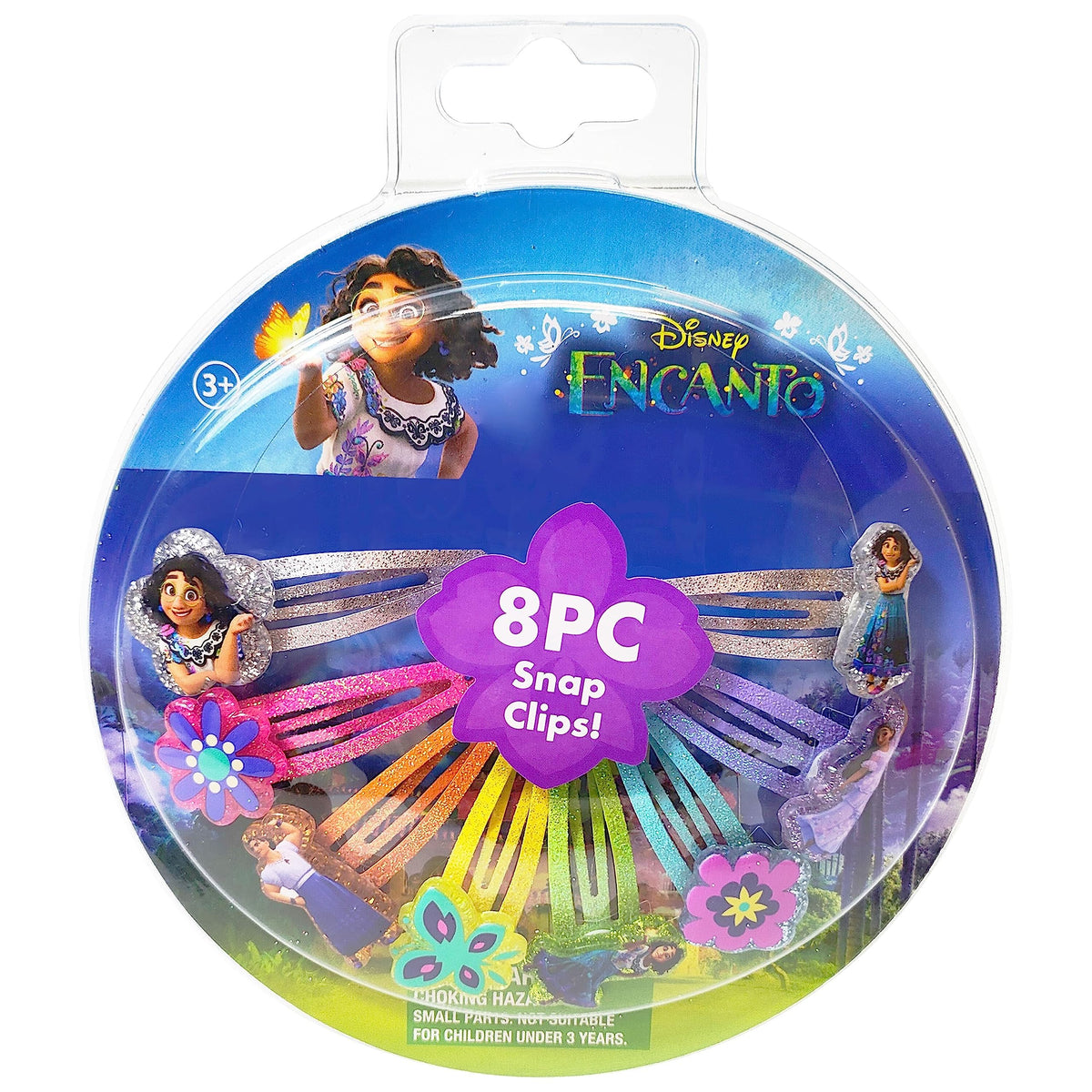 Disney Encanto Kids Hair Clips for Girls Snap Clips 8 pack multi color Ages 3+