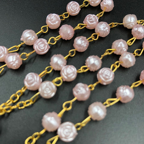24 Pcs Pink/Gold Mini Rosary baptism Favors with Angels for Boy and Girl Recuerdos de Bautizo Finger Rosaries Gold Plated
