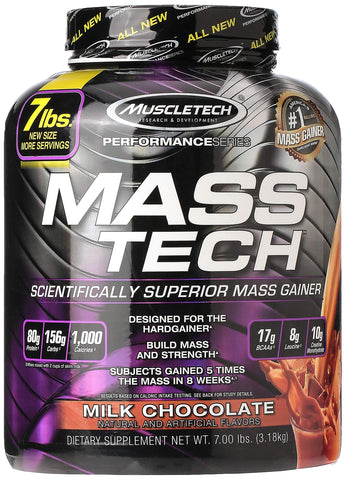 MuscleTech Scientifically Superior Weight Gain Formula, Milk Chocolate, 7.05 Pound