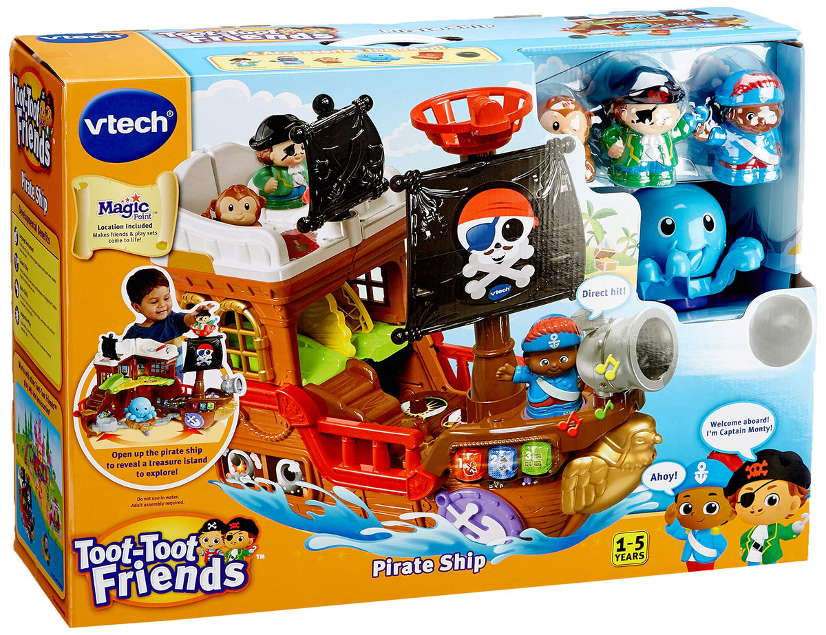 VTech 177803 Toot Friends Kingdom Pirate Ship Toy, Multi-Colour, 16.5 x 45.8 x 35 cm