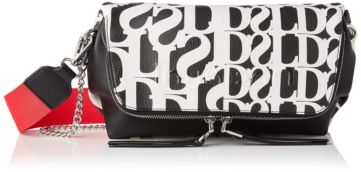 Desigual Women's PU Across Body Bag, Black, U