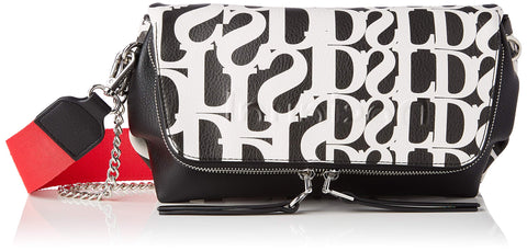 Desigual Women's PU Across Body Bag, Black, U