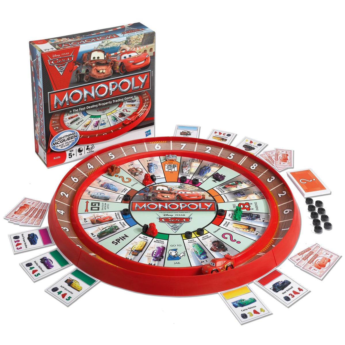 MONOPOLY Cars 2 Race Track Game
