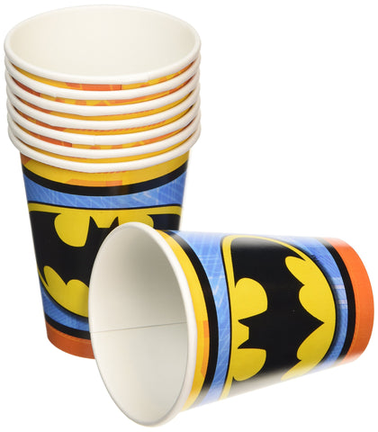 Amscan 581386 BatmanÃƒÆ’Ã†â€™Ãƒâ€šÃ‚Â¢ÃƒÆ’Ã‚Â¢ÃƒÂ¢Ã¢â‚¬Å¡Ã‚Â¬Ãƒâ€¦Ã‚Â¾ÃƒÆ’Ã¢â‚¬Å¡Ãƒâ€šÃ‚Â¢ Cups, 9 oz., 8 pcs, Party Favor
