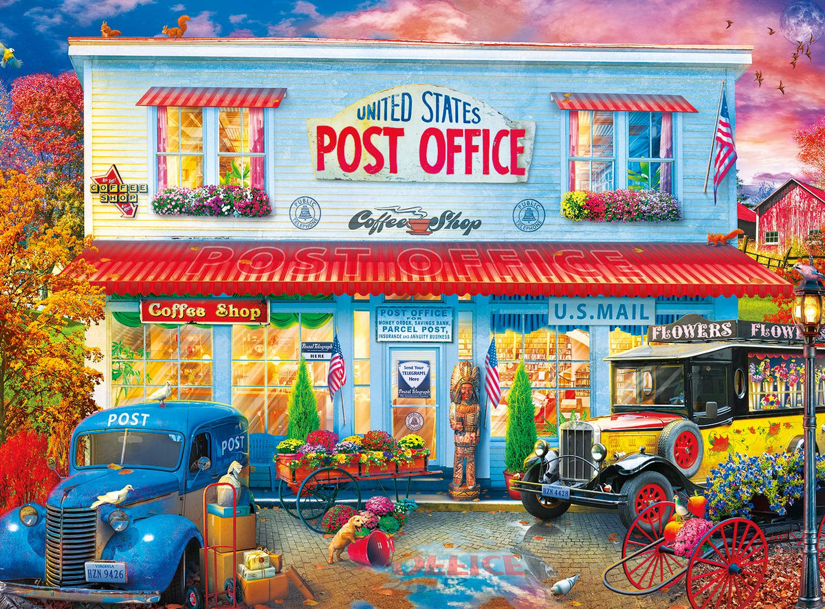 Buffalo Games - Country Delivery - 1000 Piece Jigsaw Puzzle Blue,red, Yellow, Green, 26.75"L X 19.75"W