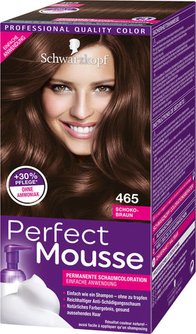 Perfect Mousse Permanent Foam Dye 465 Chocolate Brown Level 3 Pack of 3 x 93 ml