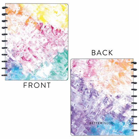 BetterNote Matte Cover for Discbound Planners, fits Disc Notebooks like Levenger Circa, Arc Staples, TUL, Classic Happy Planner Size, MAMBI 365, Talia (Play, 9-Disc, 7"x9.25")