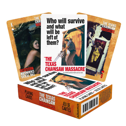 AQUARIUS Texas Chainsaw Massacre Playing Cards - Poker Size Deck of Cards for Your Favorite Card Games - Officially Licensed TTCM Merchandise & Collectibles