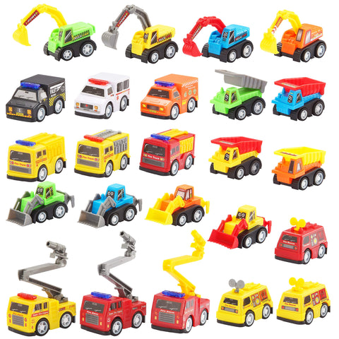 JOYIN 24 Pcs Filled Easter Eggs with Pull Back Construction Cars, Prefilled Easter Egg with Vehicle for Kid Boys, Easter Basket Hunt Stuffers/Fillers, Party Favor, Classroom Prize SuppliesÃƒÆ’Ã‚Â¢ÃƒÂ¢Ã¢â‚¬Å¡Ã‚Â¬Ãƒâ€šÃ‚Â¦