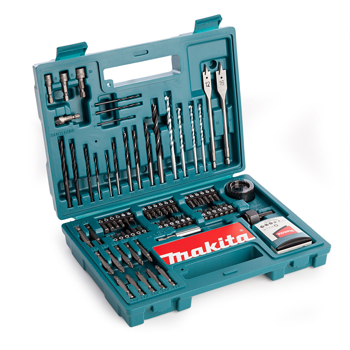 Makita B-53811 Drill & Screwdriver Bit Accessory Set (100 Piece), Multi-Colour, Set of 100