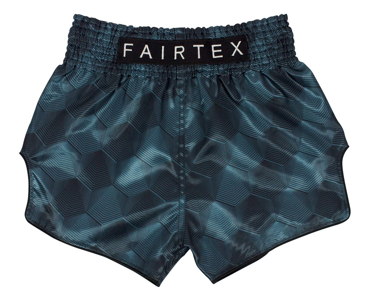 Fairtex Slim Cut Muay Thai Boxing Shorts - BS1902 (Stealth - Gray/Green, Large)