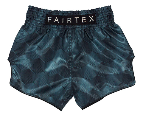 Fairtex Slim Cut Muay Thai Boxing Shorts - BS1902 (Stealth - Gray/Green, Large)