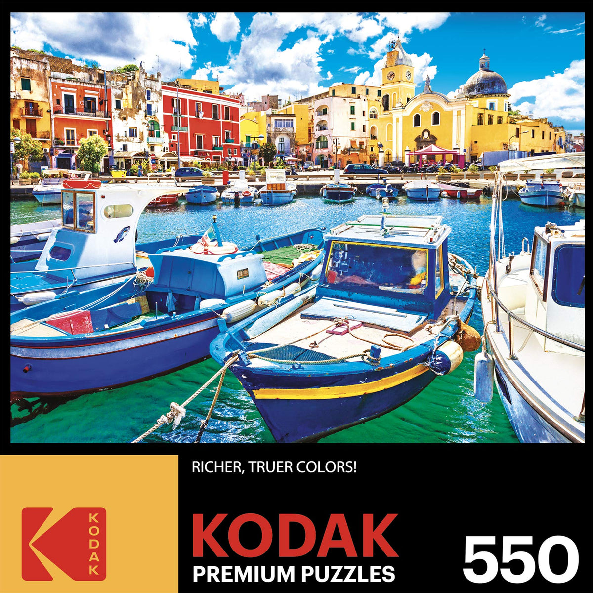 Cra-Z-Art - RoseArt - Kodak 550PC - Colorful PROCIDA Island and Boats, Italy