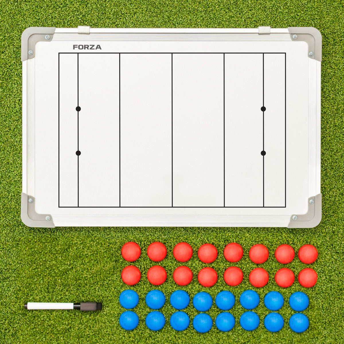 FORZA 45cm x 30cm Coaching Tactics Boards | 13 Sport Options | Double-Sided Design (Rugby)