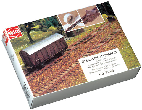 Busch 7090 Track ballast tape with blast HO Scenery Scale Model Scenery