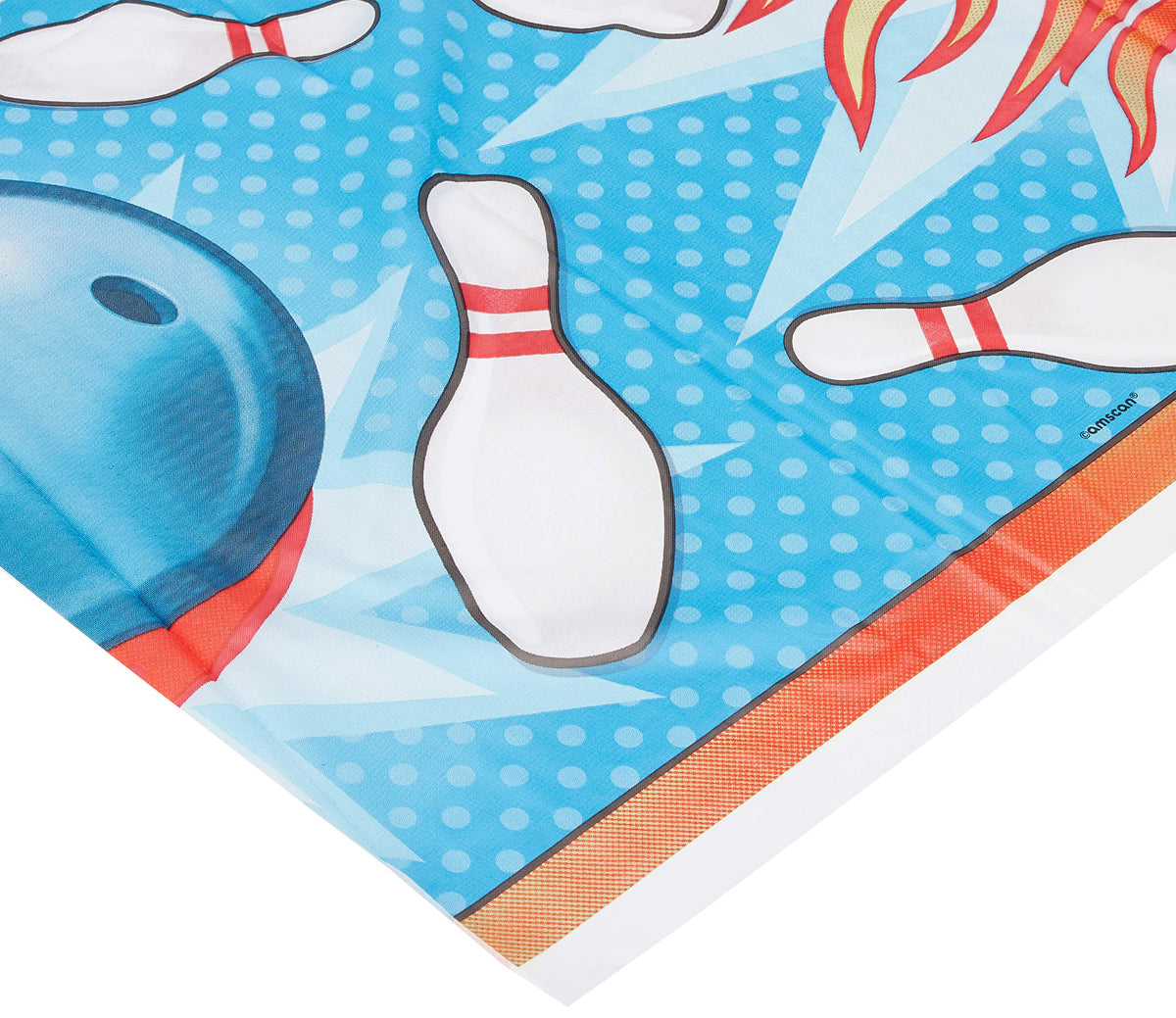 Amscan 571664 Bowling Plastic Table Cover, Multicolor